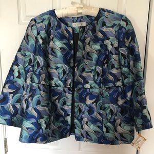 Kasper Woman’s Seaglass Multi Colored Jacket.Size 16W. NWT.
